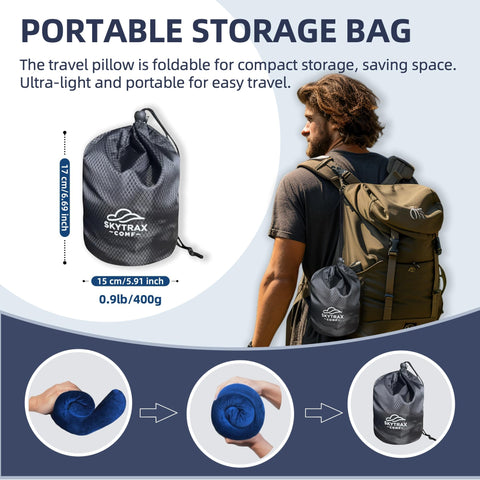 Skytrax Comf washable velvet cover keeps freshness after trips