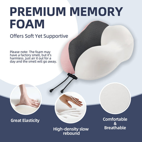 Skytrax Comf travel pillow delivers 360-degree neck support for better posture.