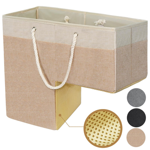 slcinwzdt stair basket with handle on stairs for easy transport.