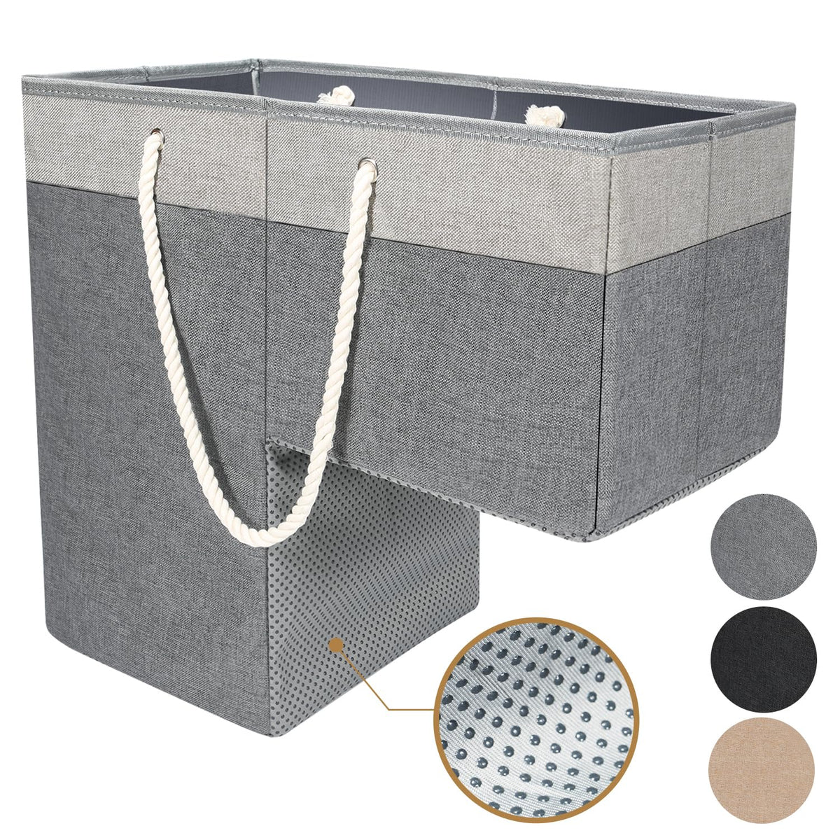 slcinwzdt stair basket with handle on stairs for easy transport and organization.
