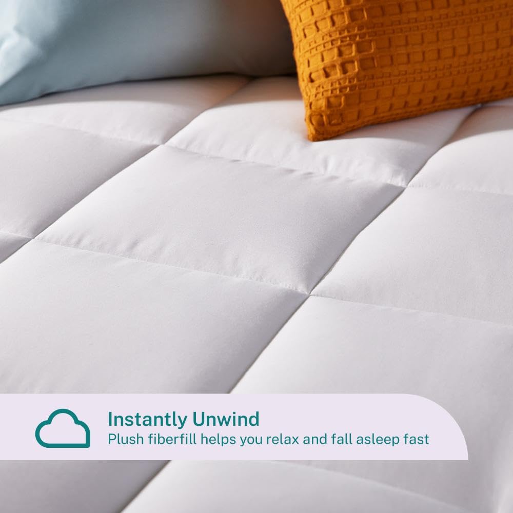 Sleep Innovations dual-layer setup image highlights two-layer design for adaptive support.