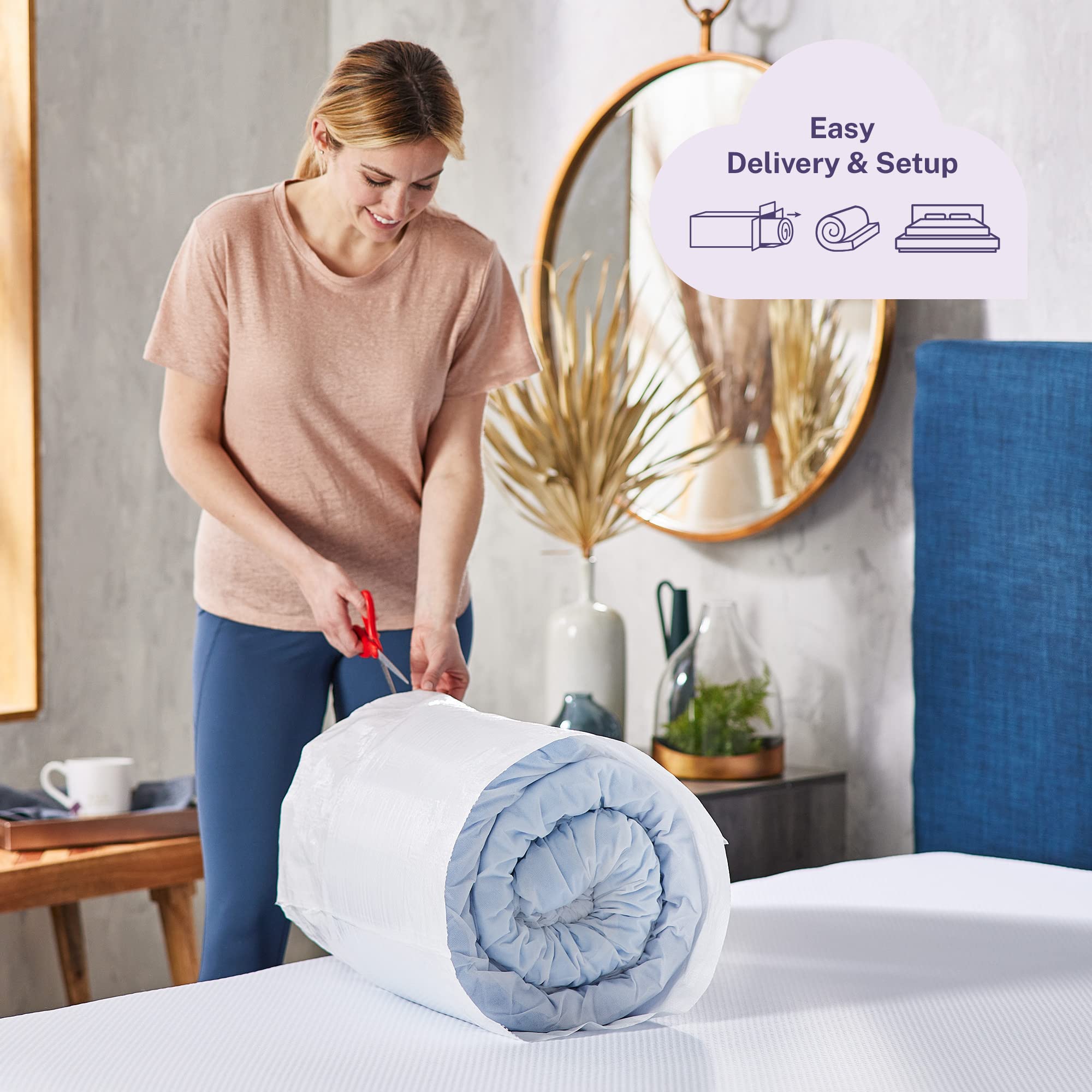 Sleep Innovations USA-made hypoallergenic materials for peace of mind.