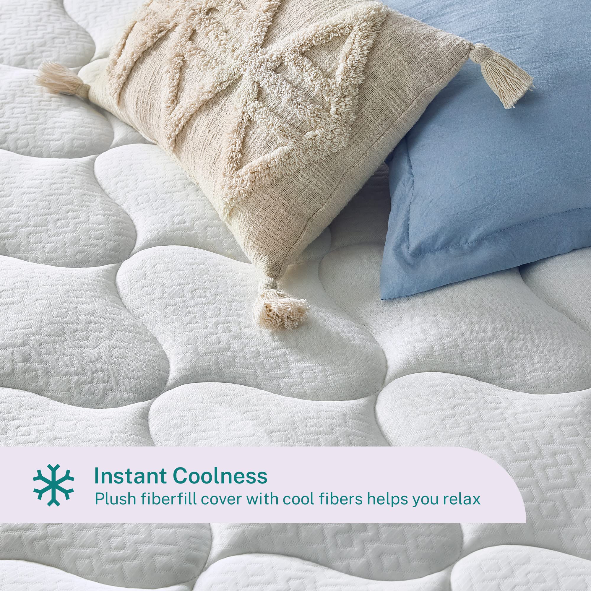 Sleep Innovations pressure-relief system helps ease sore points during sleep.