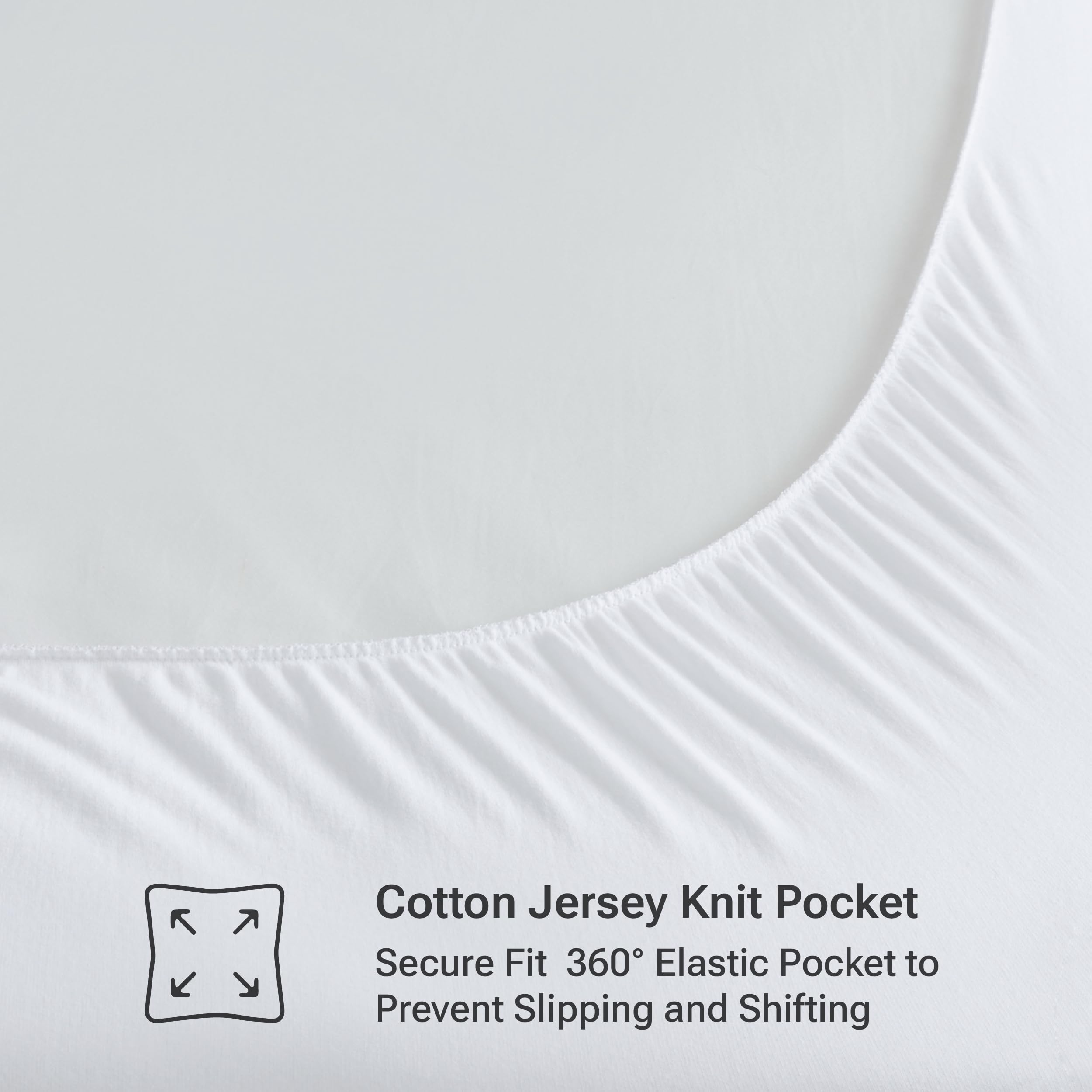 Sleep Philosophy Queen Mattress Pad elastic pocket secures fit on up to 18-inch mattresses
