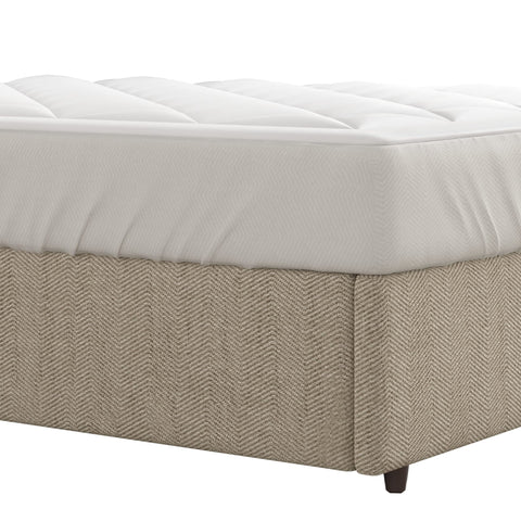 Sleep Philosophy white finish complements any sofa bed interior