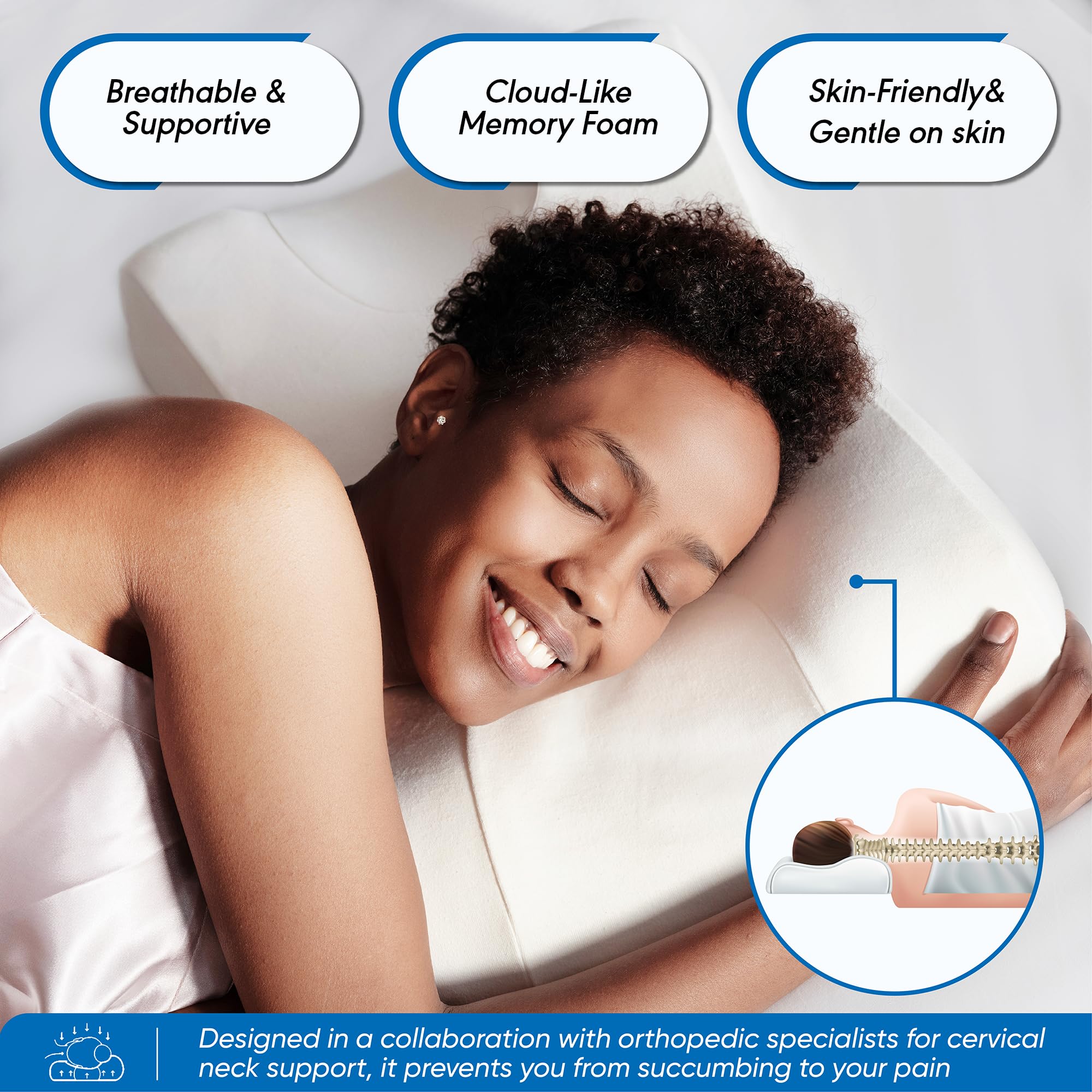 Sleep Sleek Flawless Face Beauty Pillow bamboo pillowcase texture