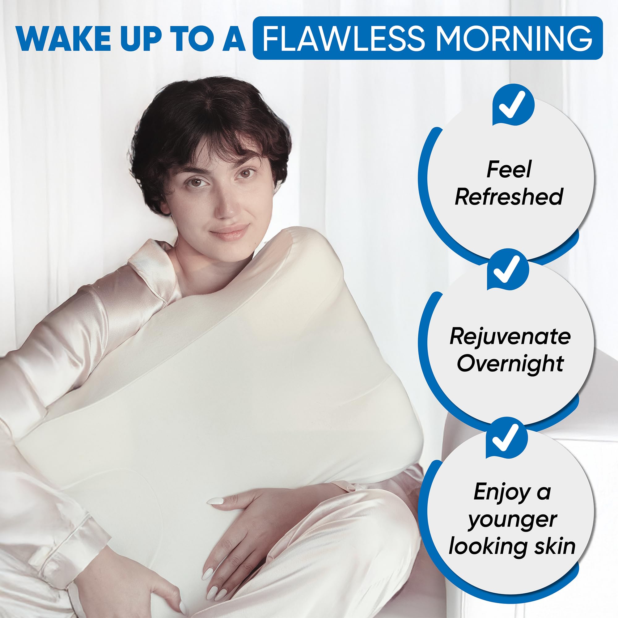 Sleep Sleek Flawless Face Beauty Pillow memory foam core detail
