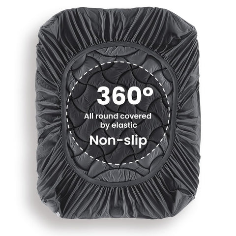 Sleep Zone 1.6-inch elastic trim keeps the wrap in place all night.