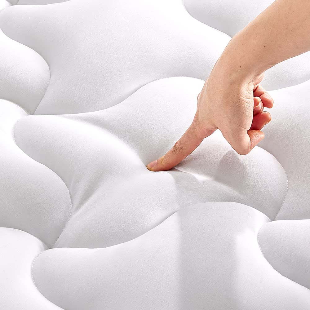 SLEEP ZONE cooling topper on queen bed delivering cooler, refreshed nights