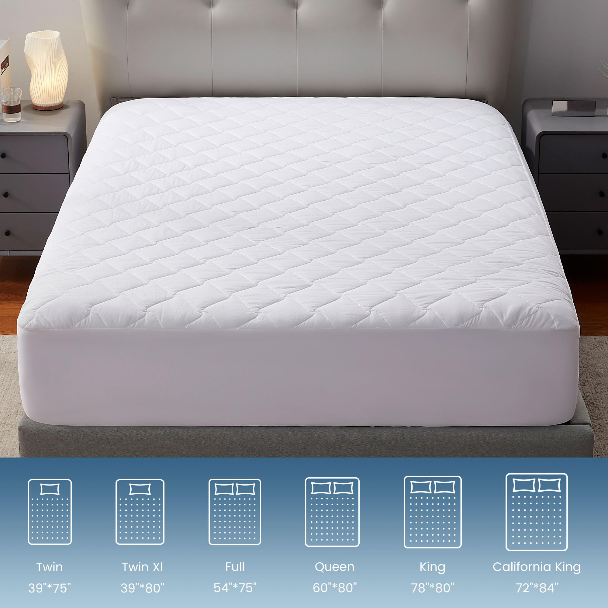Sleep Zone deep pocket fit up to 21 inches with 360 degree skirt