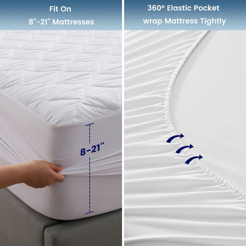 Sleep Zone quilted edges keep filling in place
