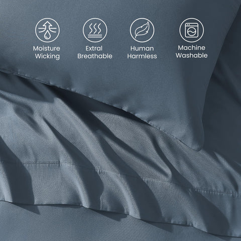 Sleep Zone King pillowcases sized 20 by 40 inches for a tailored finish.