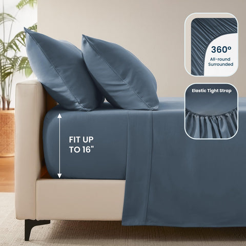 Sleep Zone Nanotex cooling technology delivers breathable, moisture-wicking comfort.