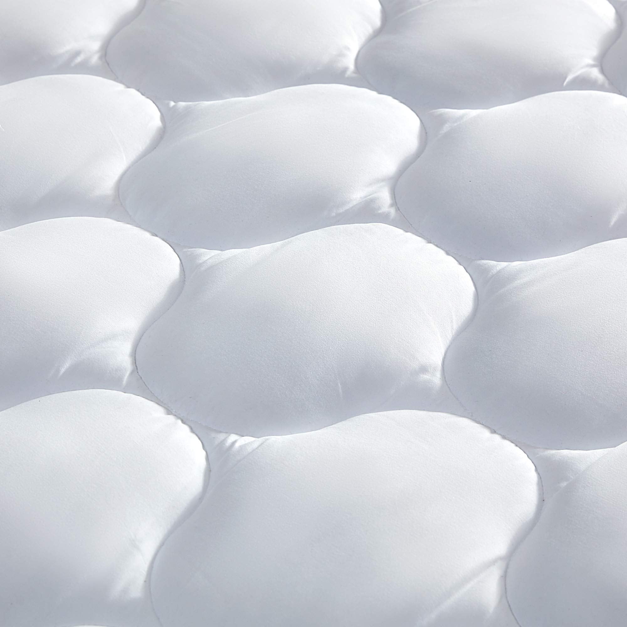 SLEEP ZONE twin mattress pad cover onion-shape quilting distributes weight evenly