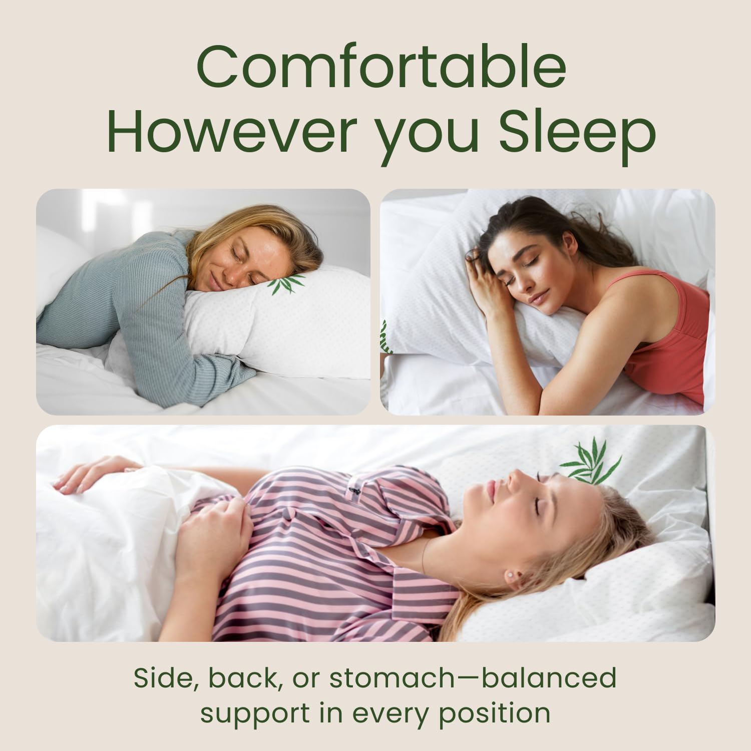 Sleepavo-pillow-back-sleep-support shows back sleepers benefit.