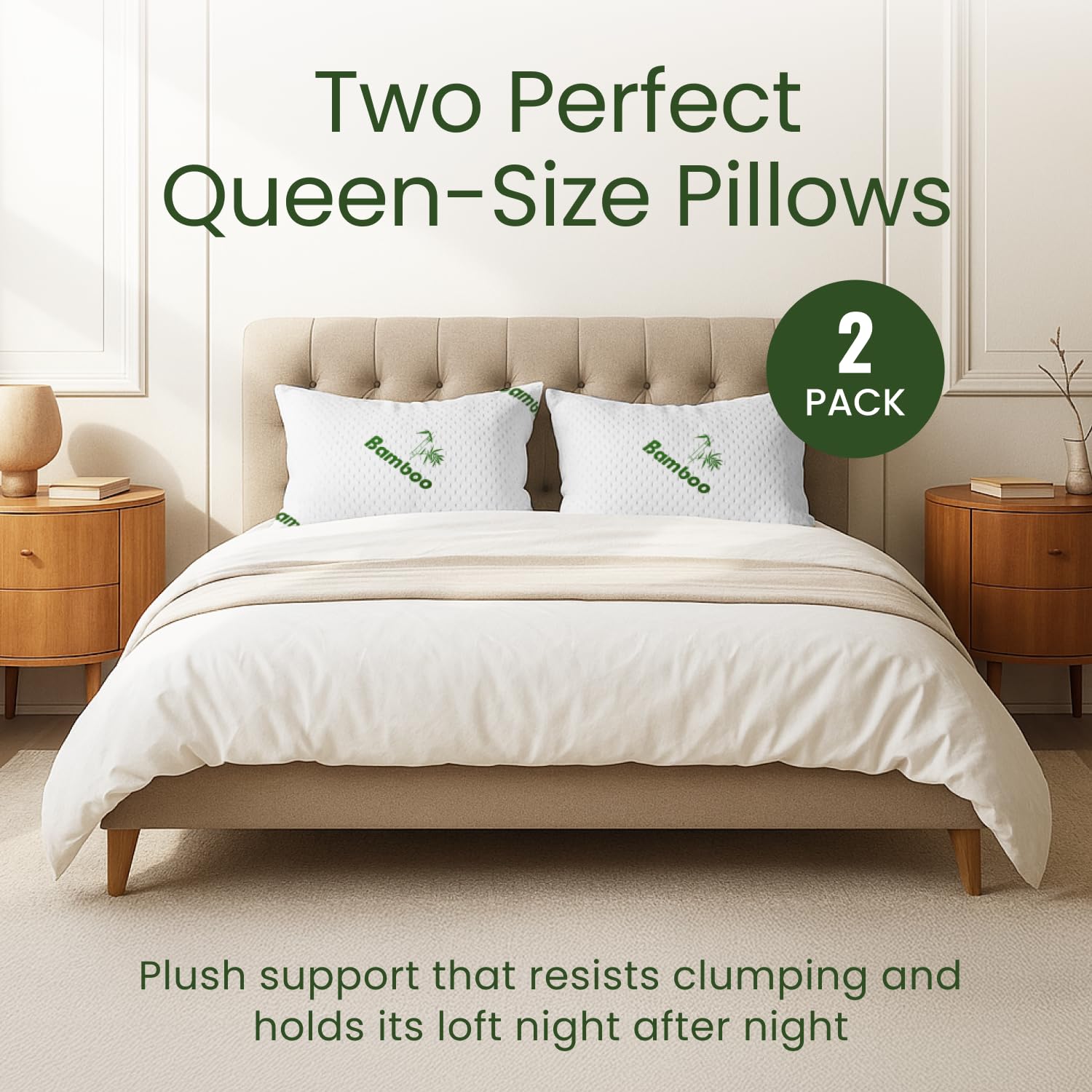 Sleepavo-pillow-queen-size-expanded-dimensions shows 28x17x8 pillow size for queen bed use.