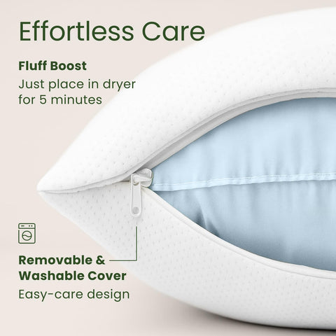 Sleepavo-pillow-stomach-sleep-friendly illustrates safe for stomach sleepers.
