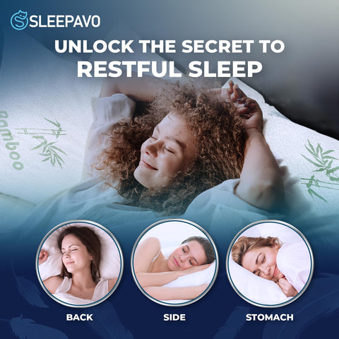 Sleepavo rayon bamboo breathable cover highlights soft touch and heat relief