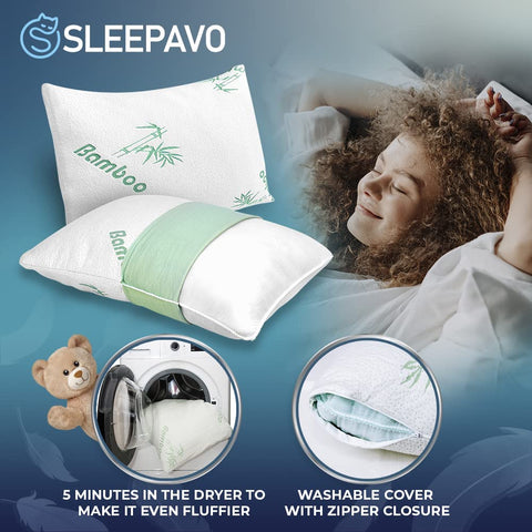Sleepavo-side-back-stomach-sleep-compatibility illustrates adaptable pillow for various positions.