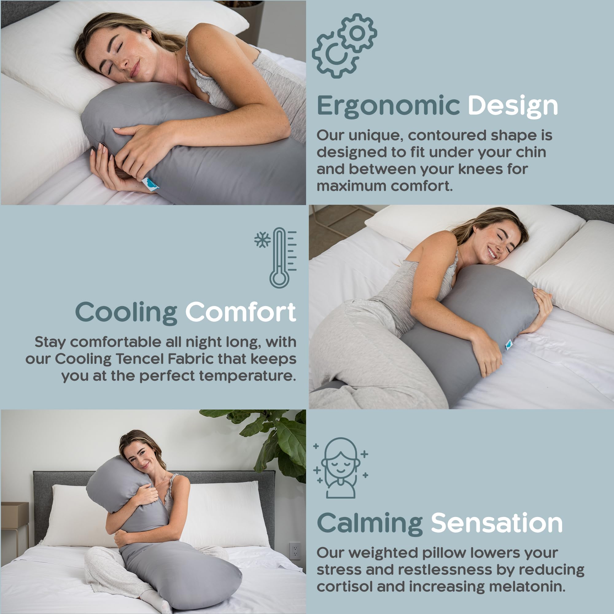 SleepCloud 8lb glass beads offer soothing weight for relaxed evenings