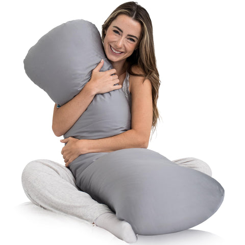 SleepCloud weighted body pillow 8lbs for deeper sleep and full-body support
