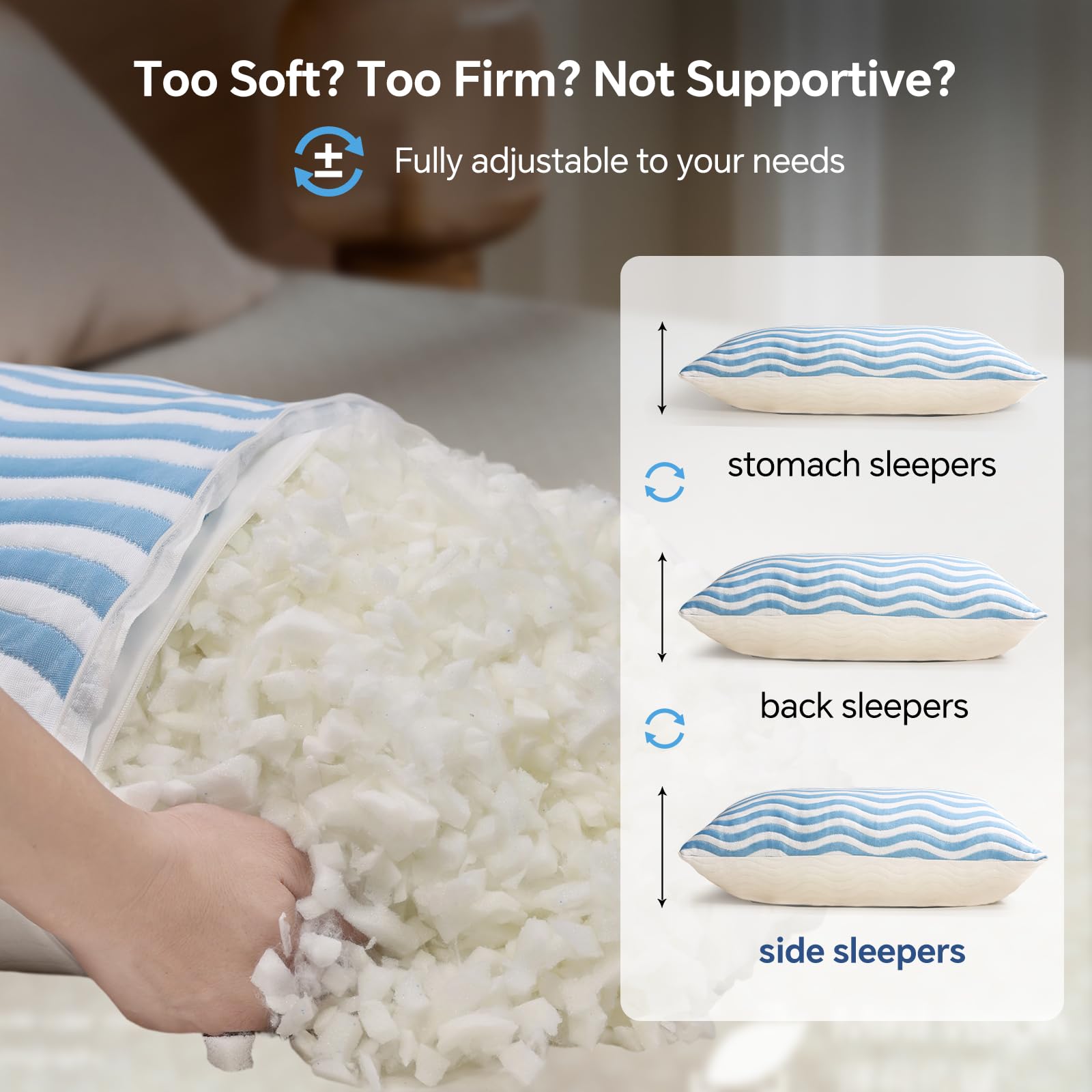 Sleepdiary back stomach sleeper support shows versatile comfort for back and stomach positions.