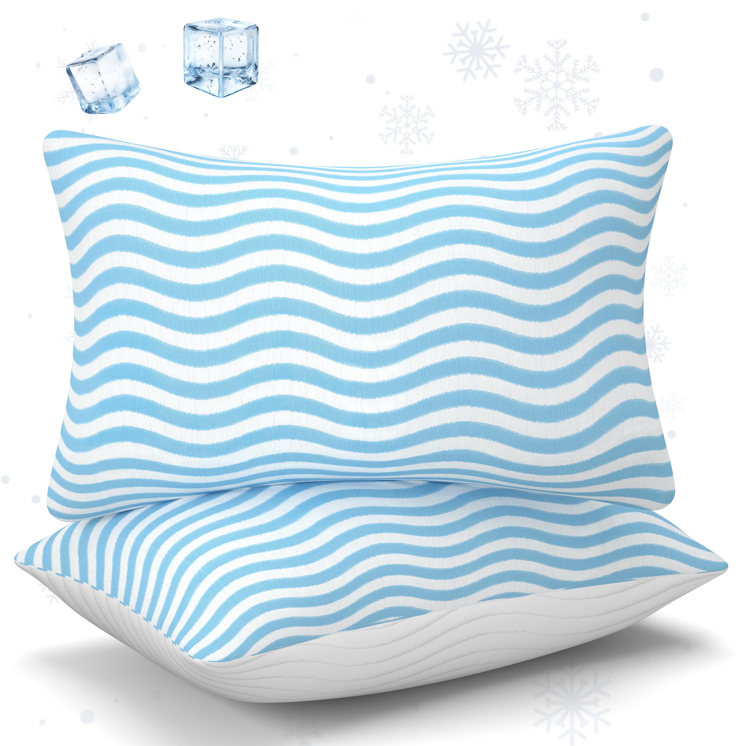 Sleepdiary queen pillows set 2 shows plush, supportive pillows for all sleep positions.