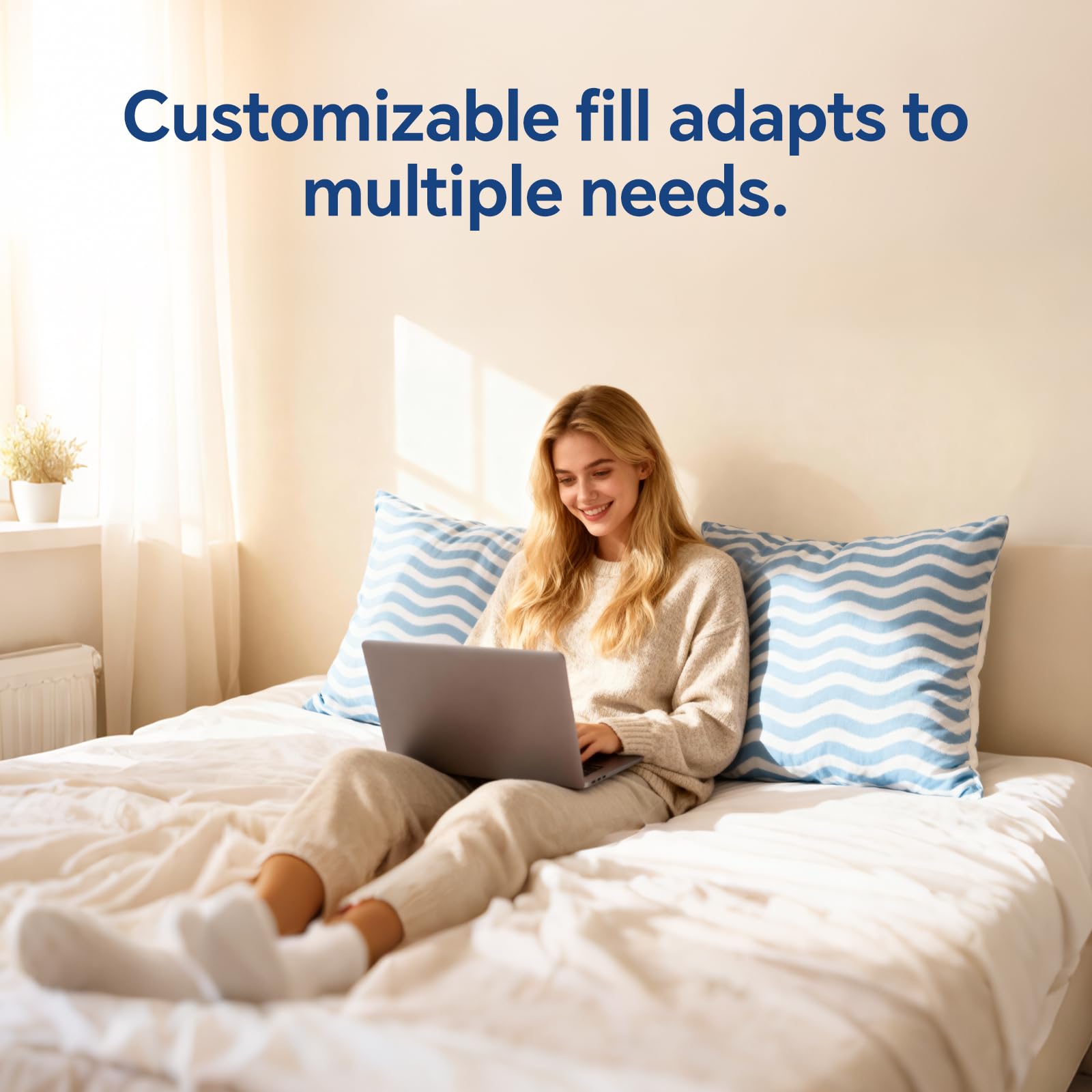 Sleepdiary side sleeper support features tailored loft for side sleeping alignment.