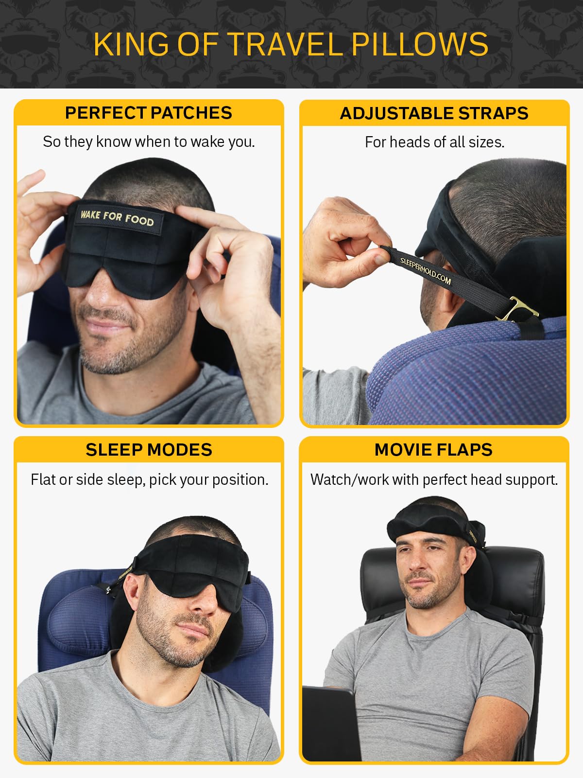 Sleeper Hold light-blocking design helps reduce light exposure for better rest