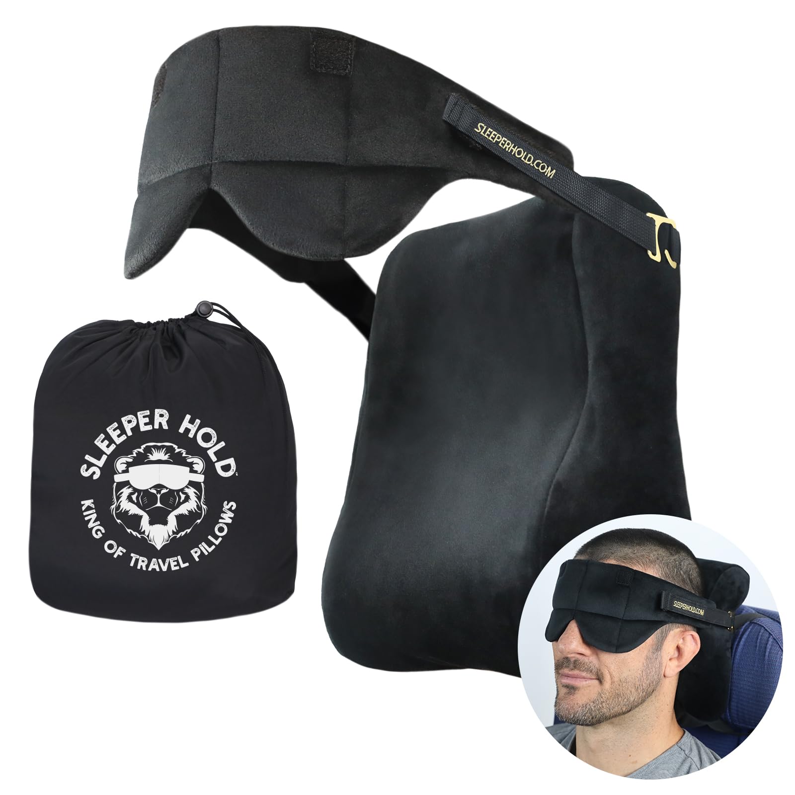 Sleeper Hold portable neck pillow ready for travel