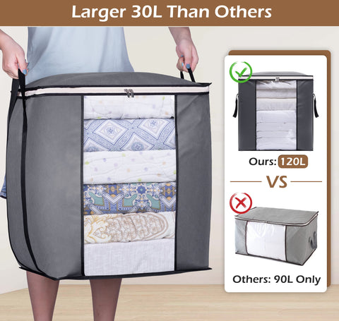 Sleeping Lamb 120L bag open zipper enables easy packing and access