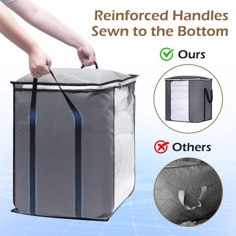 Sleeping Lamb 120L bag side handle highlights sturdy lifting