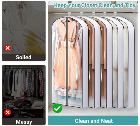 Sleeping Lamb breathable material dress bag promotes airflow and protection.