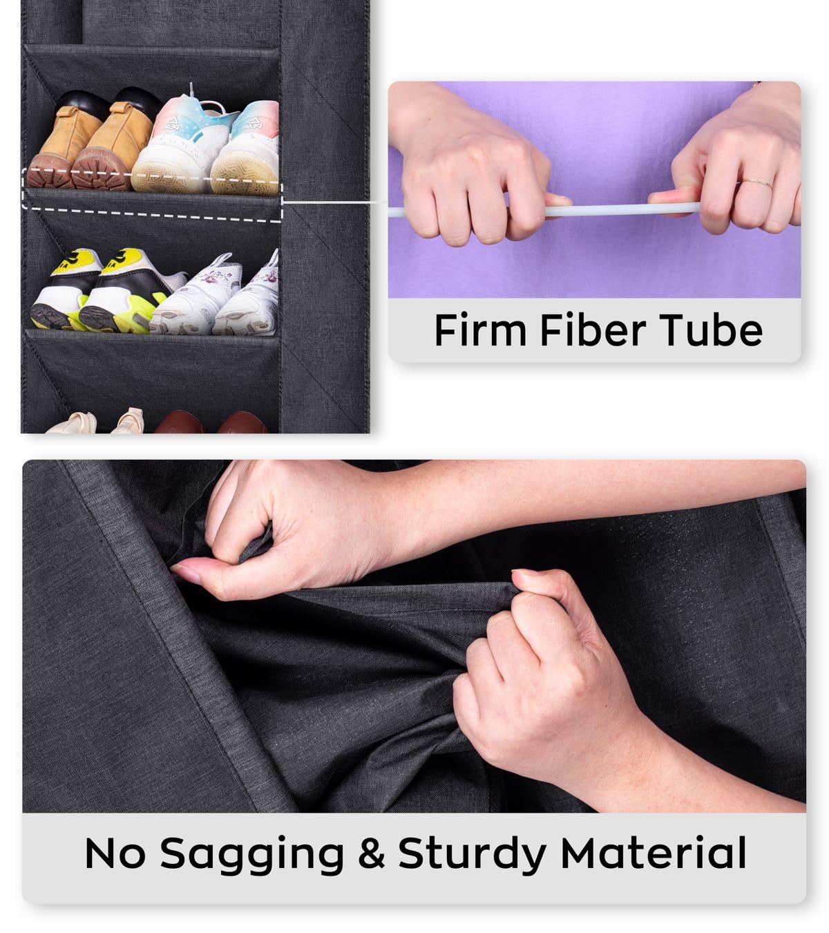 SLEEPING LAMB easy-access pockets let you grab shoes quickly from deep compartments.