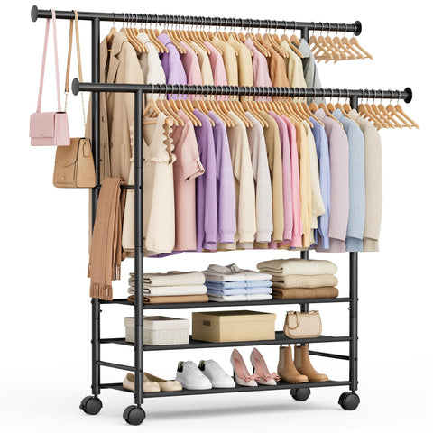 Sleeping Lamb 44-inch rack with extended top bars offers extra hanging space