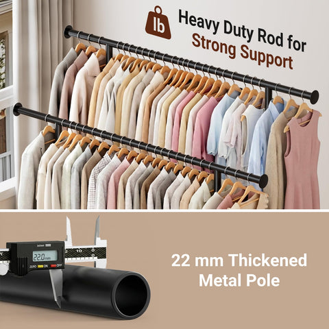 Sleeping Lamb heavy-duty frame supports up to 180 pounds of clothing