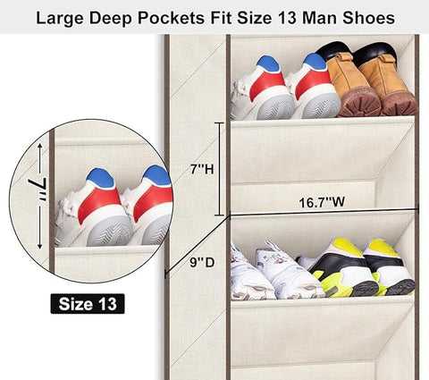 Sleeping Lamb large pockets hold boots without sagging for easy closet storage