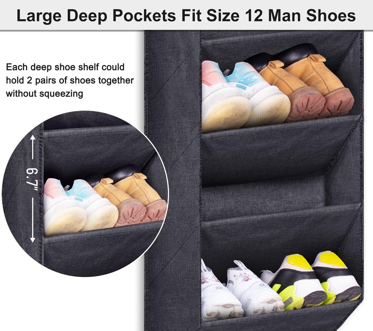 SLEEPING LAMB oxford fabric pockets resist tearing, preserving contents and staying tidy.