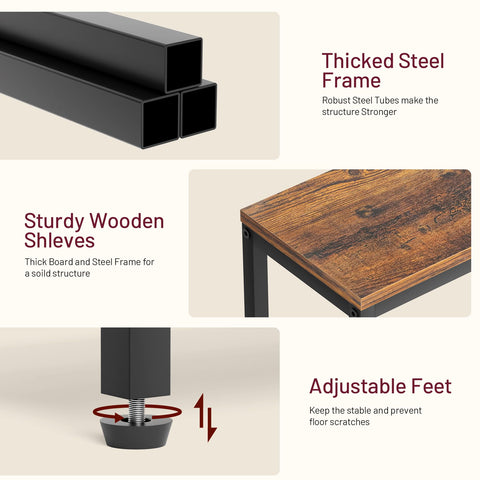 SLEEPING LAMB vintage-inspired end table adds character to rooms.