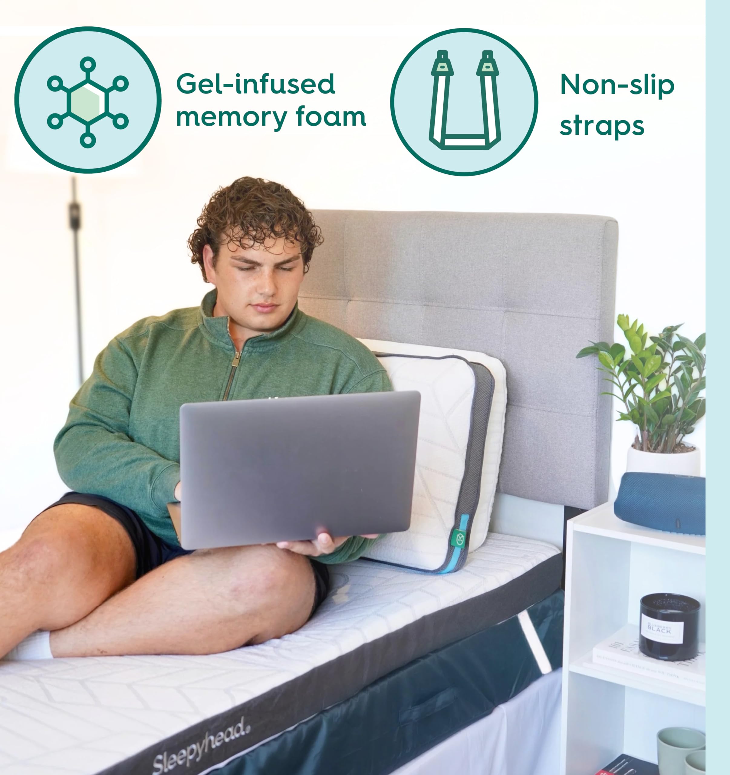 Sleepyhead CertiPUR-US certified foam ensures safe, durable dorm comfort.