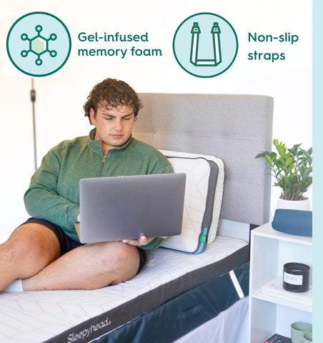 Sleepyhead CertiPUR-US certified foam ensures safe, durable dorm comfort.
