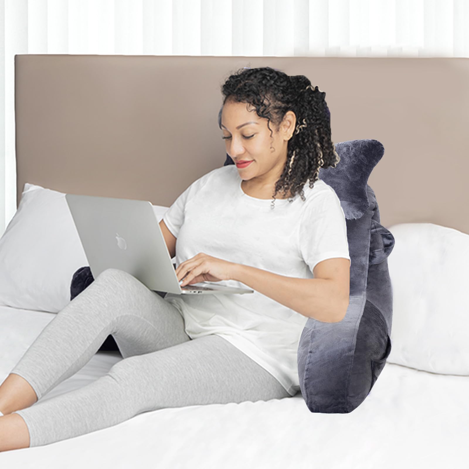 SLIGUY Reading Pillow is ideal for bed, couch, and sofa relaxing.