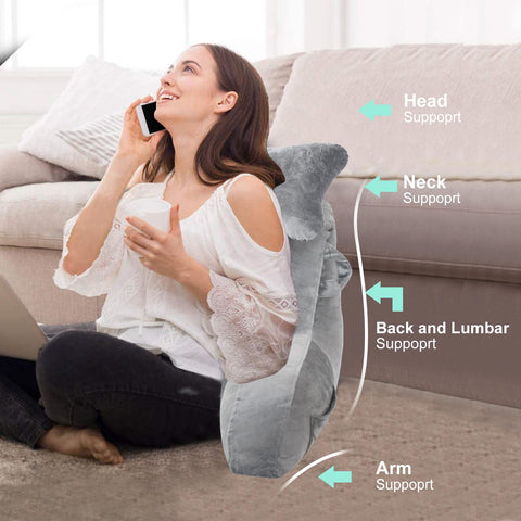 SLIGUY reading pillow fiber fill expands for full back and neck support