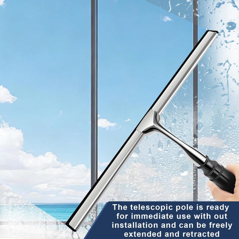 SLIIMU built-in cleaning pad helps remove grime before squeegeeing