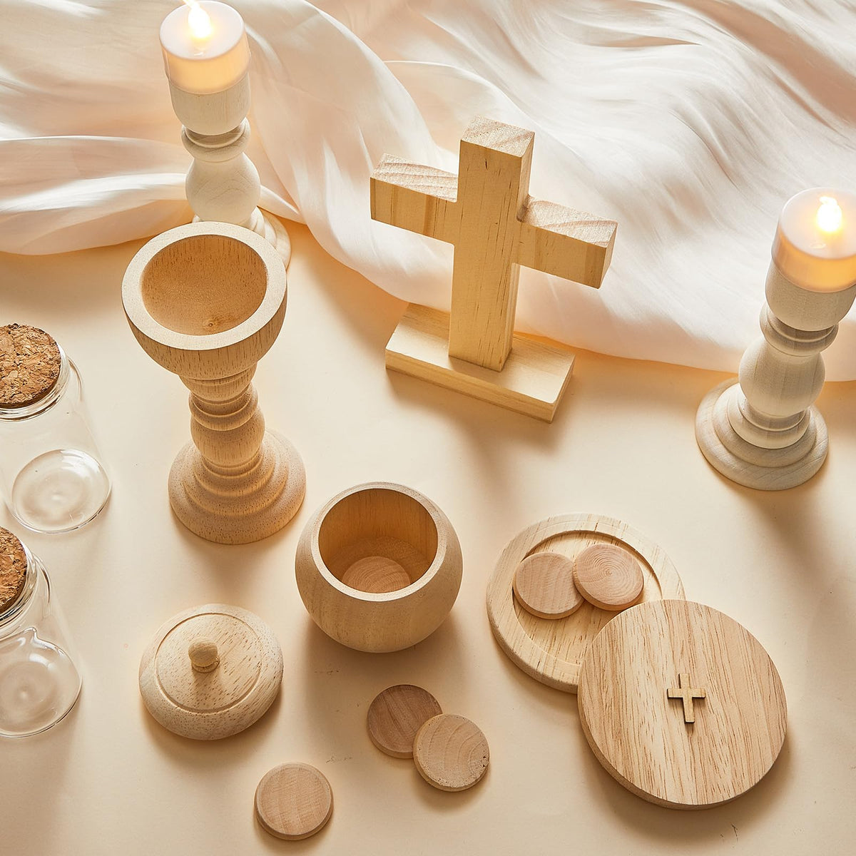 Sliner Mass Kit altar cross—sturdy centerpiece for imaginative mass play.