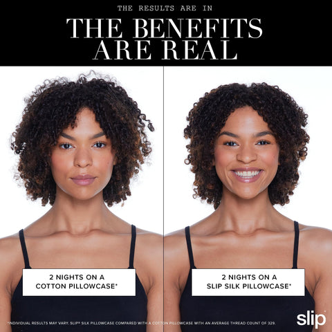 SLIP Original Queen packaging highlights premium silk quality for nightly luxury