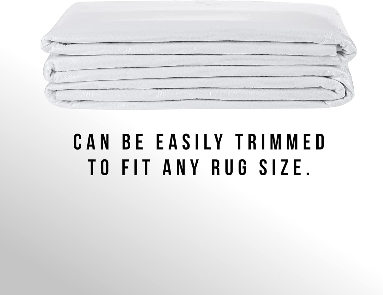Slip-Stop Magic Stop rug pad unfolds and uses adhesive side down for setup.