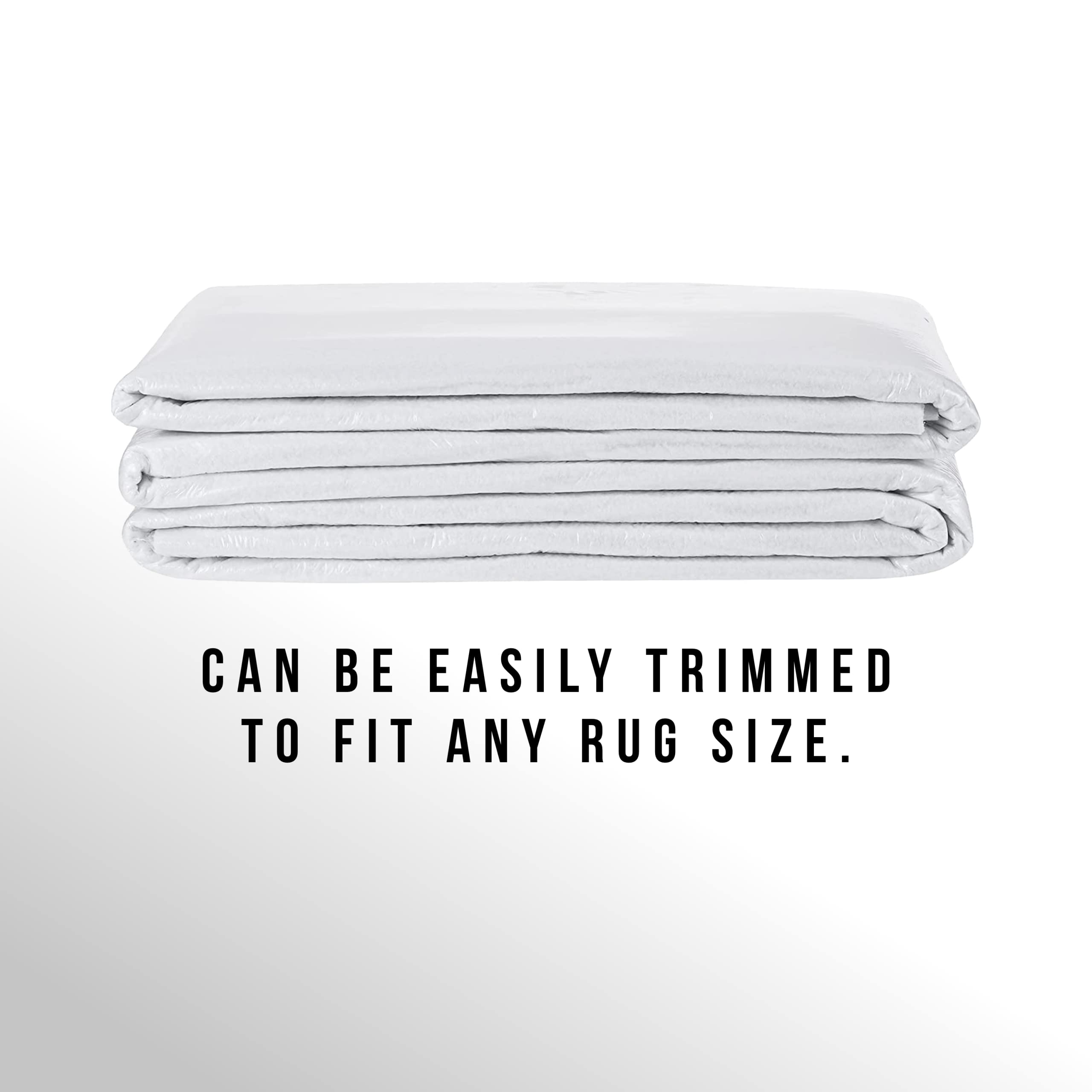 Slip-Stop Magic Stop trim-to-fit feature lets you tailor the pad to your rug