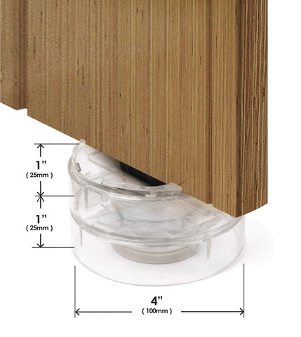 Slipstick Stack-Its stacked setup demonstrates a 3-inch lift with interlocking design
