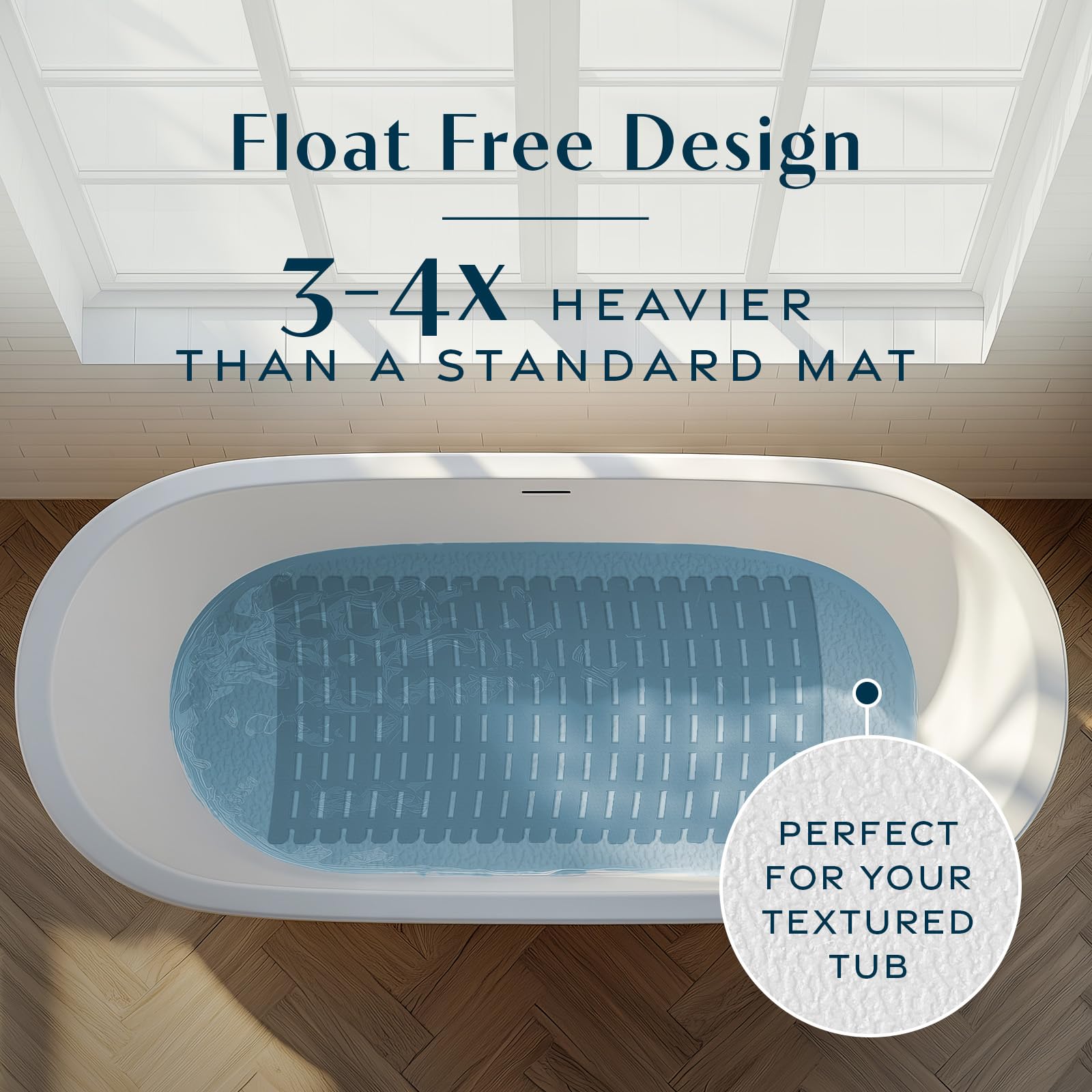 SlipX Solutions Comfort Nubs provide gentle grip during baths.